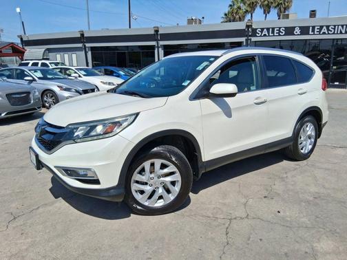 White Diamond Pearl 2015 Honda CR-V EX-L