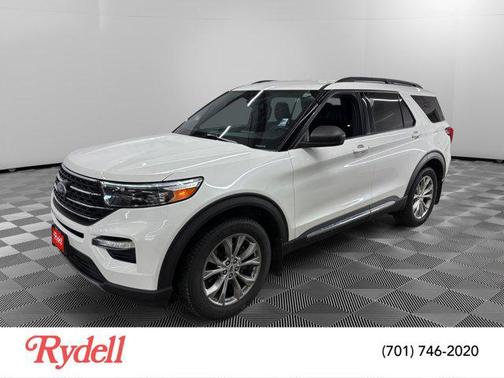 Star White Metallic Tri-Coat 2020 Ford Explorer XLT