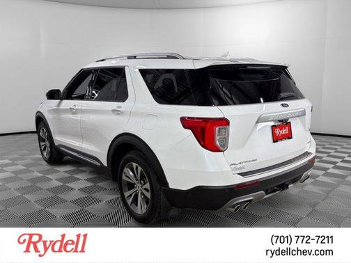Star White Metallic Tri-Coat 2020 Ford Explorer Platinum