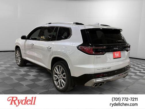 White Frost Tricoat 2025 GMC Acadia Denali