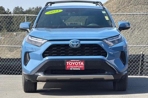 Cavalry Blue 2023 Toyota RAV4 Hybrid SE
