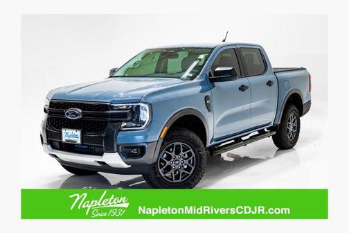 Azure Gray Metallic Tri-Coat 2024 Ford Ranger XLT