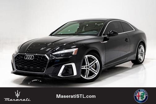 Mythos Black Metallic 2021 Audi A5 45 S line Premium Plus