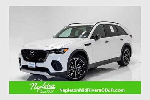 Rhodium White Premium 2025 Mazda CX-70 PHEV Premium Plus Package