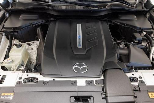 Rhodium White Premium 2025 Mazda CX-70 PHEV Premium Plus Package