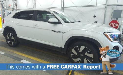 Pure White 2025 Volkswagen Atlas Cross Sport 2.0T SEL