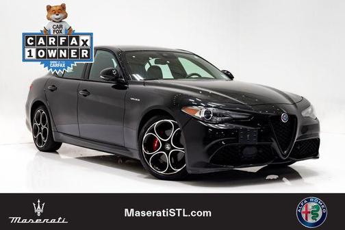 Vulcano Black Metallic 2023 Alfa Romeo Giulia Veloce AWD