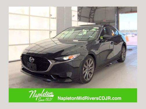 Jet Black Mica 2025 Mazda Mazda3 FWD w/Preferred Package