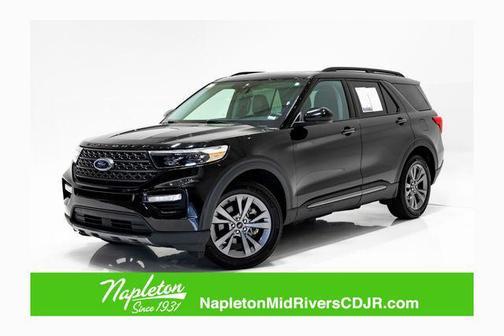 Agate Black Metallic 2023 Ford Explorer XLT