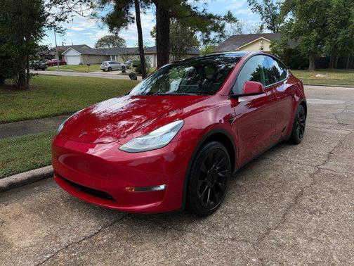 Red Multi-Coat 2021 Tesla Model Y Long Range Dual Motor All-Wheel Drive