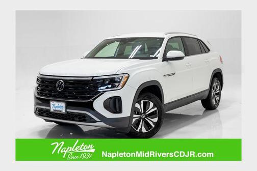 Pure White 2024 Volkswagen Atlas Cross Sport 2.0T SE