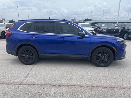 Blue 2025 Honda CR-V Hybrid Sport Touring AWD