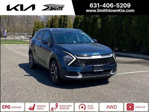Blue 2023 Kia Sportage Hybrid EX