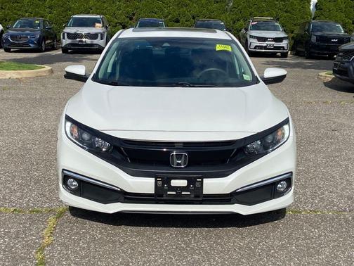 White 2020 Honda Civic EX