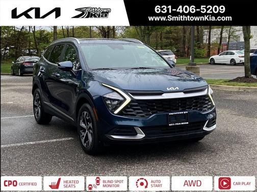 Blue 2023 Kia Sportage Hybrid EX