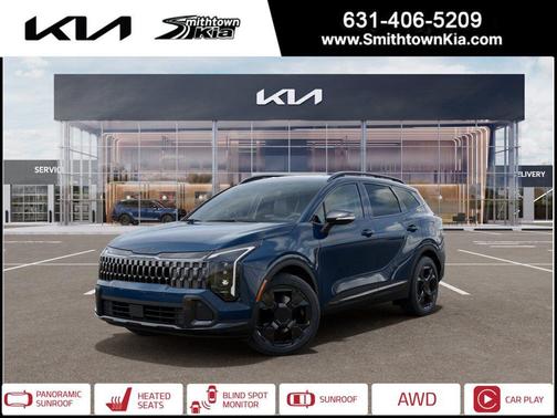 Blue 2026 Kia Sportage Plug-In Hybrid X-Line