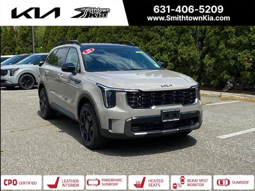 Brown 2025 Kia Sorento X-Line EX