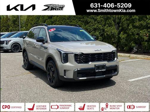 Brown 2025 Kia Sorento X-Line EX