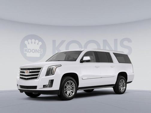 Crystal White Tricoat 2020 Cadillac Escalade ESV Luxury