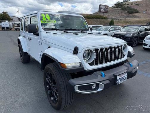 Bright White Clearcoat 2024 Jeep Wrangler 4xe Sahara SUV