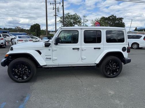 Bright White Clearcoat 2024 Jeep Wrangler 4xe Sahara
