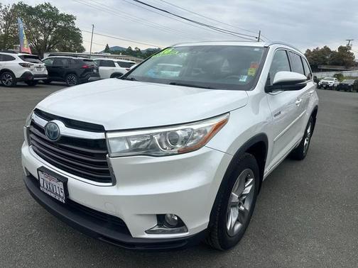 Blizzard Pearl 2016 Toyota Highlander Hybrid Limited Platinum