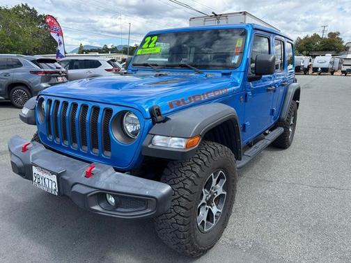Hydro Blue Pearl 2022 Jeep Wrangler Unlimited Rubicon