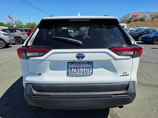 Super White 2021 Toyota RAV4 Hybrid LE