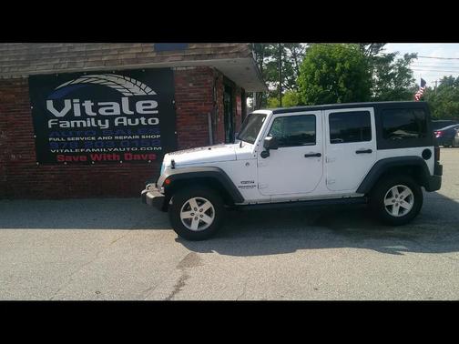White 2015 Jeep Wrangler Unlimited Sport
