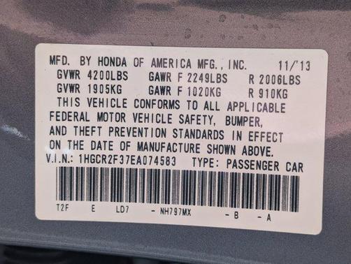 2014 Honda Accord LX