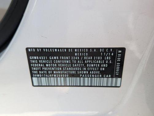 2015 Volkswagen Jetta Auto SE w/Connectivity