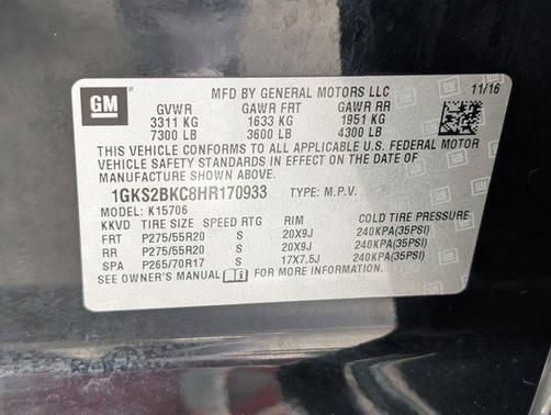 2017 GMC Yukon SLT