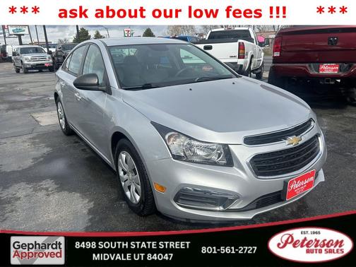 Silver Ice Metallic 2015 Chevrolet Cruze LS