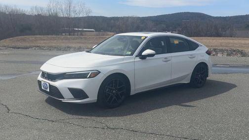 Platinum White Pearl 2024 Honda Civic Sport Touring