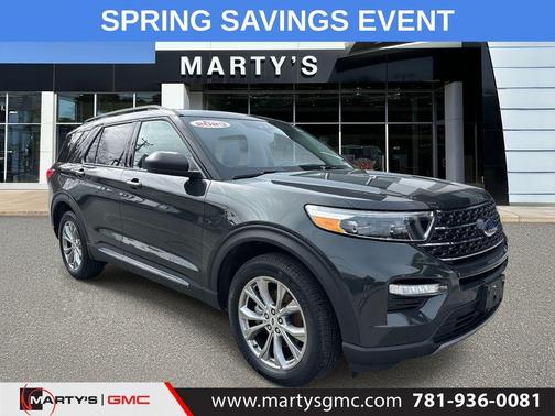 Forged Green Metallic 2023 Ford Explorer XLT