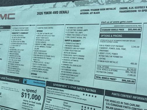 2026 GMC Yukon Denali
