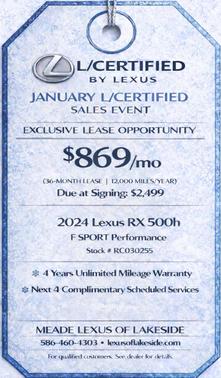 2024 Lexus RX 500h F SPORT Performance