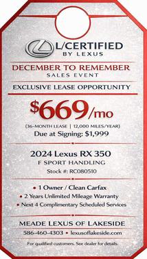 2024 Lexus RX 350 F SPORT Handling