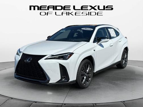 Ultra White w/Obsidian Roof 2023 Lexus UX 250h F Sport