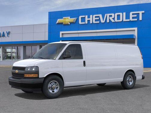 Summit White 2026 Chevrolet Express 3500 3500 Extended Wheelbase, WT, RWD