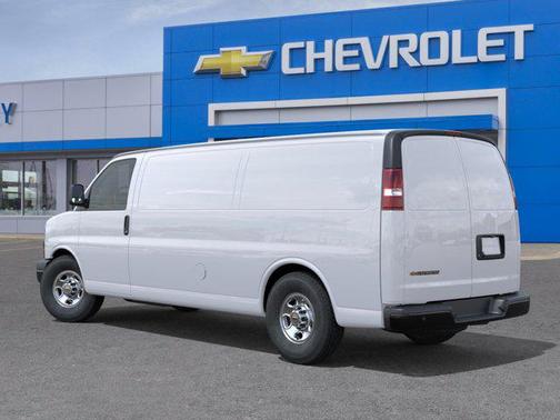 Summit White 2026 Chevrolet Express 3500 3500 Extended Wheelbase, WT, RWD