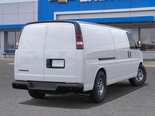 Summit White 2026 Chevrolet Express 3500 3500 Extended Wheelbase, WT, RWD