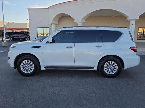 Aspen White Tricoat 2023 Nissan Armada SV 2WD