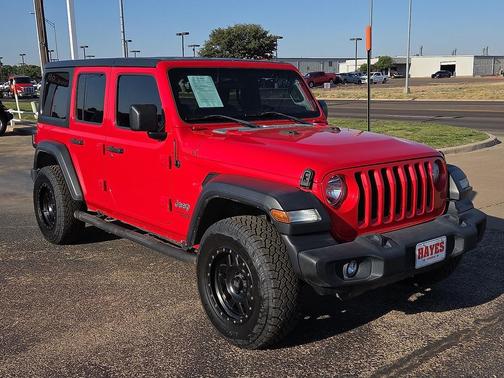 Firecracker Red Clearcoat 2018 Jeep Wrangler Unlimited Sport