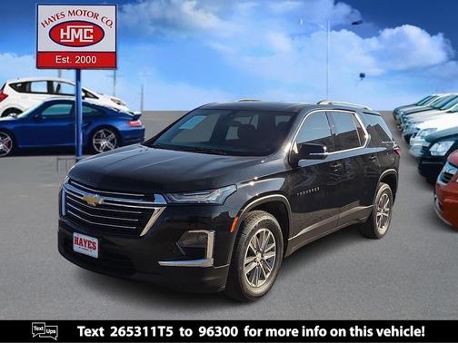 Black Metallic 2023 Chevrolet Traverse LT Cloth