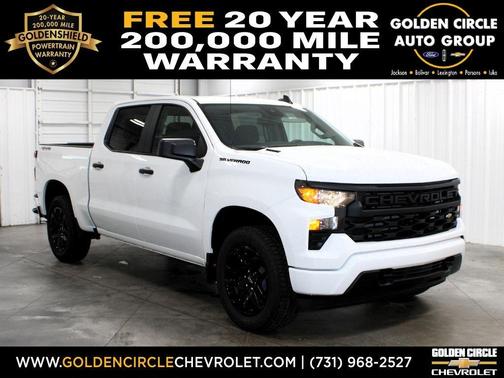 Summit White 2026 Chevrolet Silverado 1500 Custom