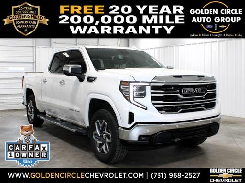White Frost Tri-Coat 2024 GMC Sierra 1500 SLT