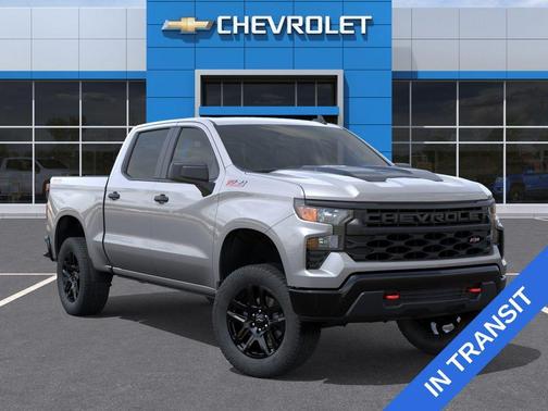Sterling Gray Metallic 2026 Chevrolet Silverado 1500 Custom Trail Boss