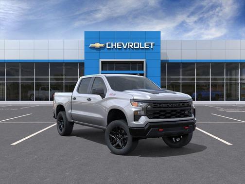 Sterling Gray Metallic 2026 Chevrolet Silverado 1500 Custom Trail Boss