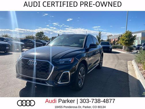 Mythos Black Metallic 2023 Audi Q5 45 S line Premium Plus